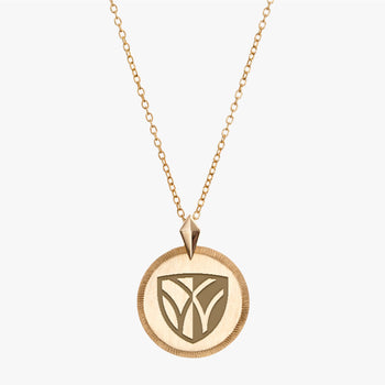 Gold Wake Forest Florentine Necklace Petite