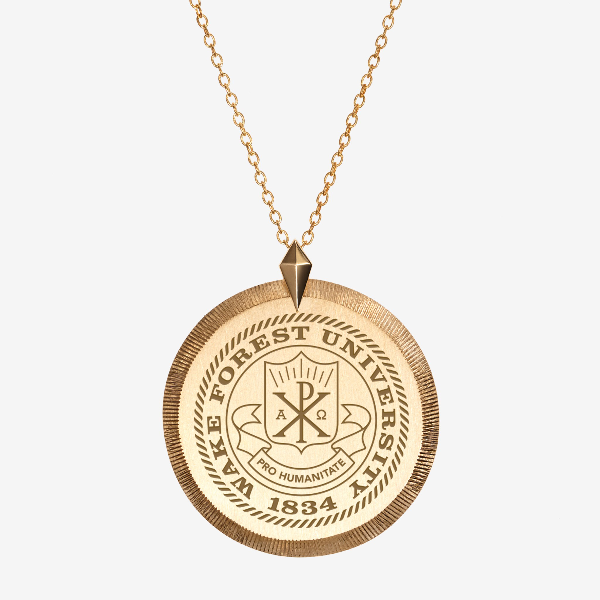 Wake Forest Seal Florentine Pendant