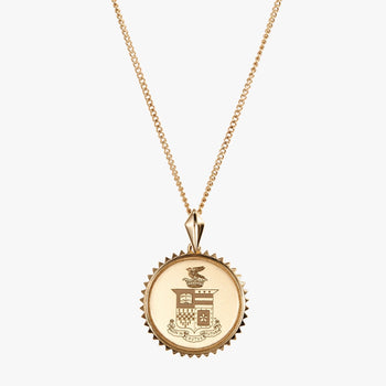 Gold Washington & Lee Sunburst Crest Necklace