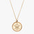 Gold William & Mary Florentine Cypher Necklace Petite