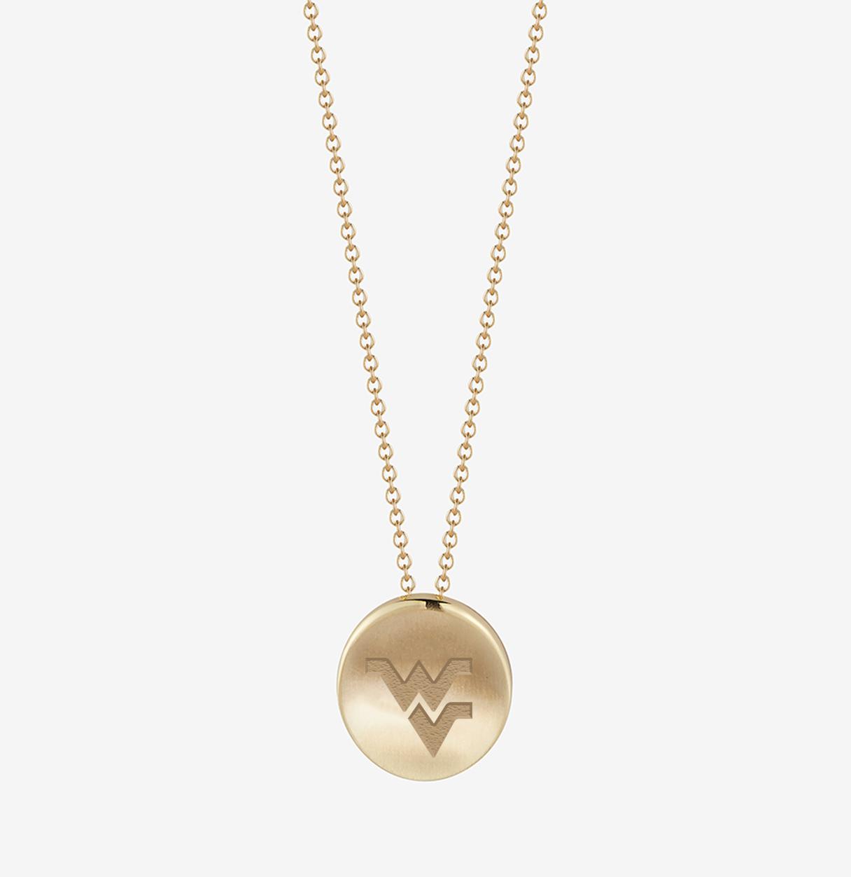 Womens hot 10K Gold WVU West Virginia Charm Pendant E5500