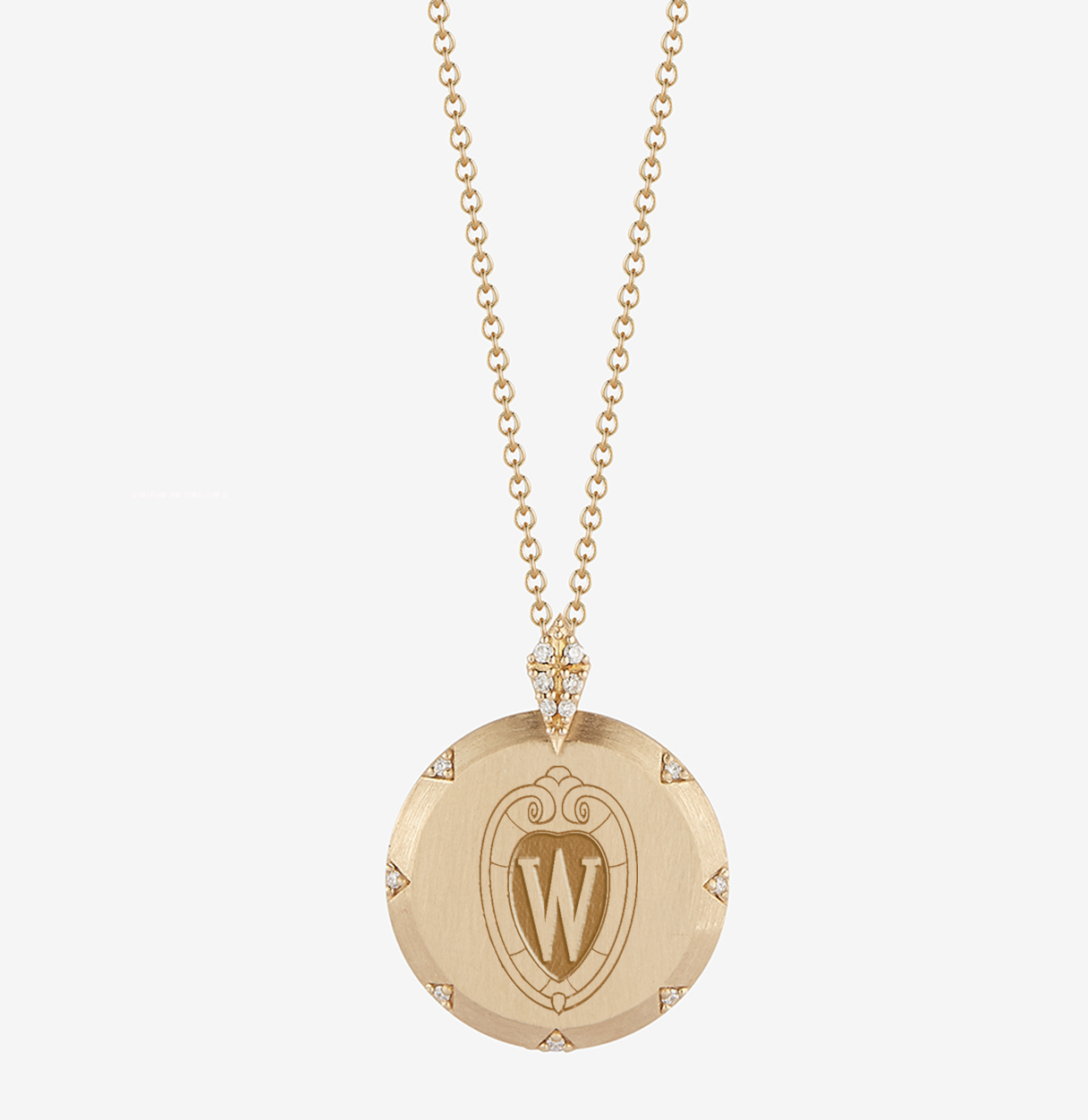 Wisconsin 7-Point Diamond Pendant
