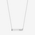 Chi Omega Horizontal Bar Necklace in Sterling Silver