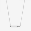 Chi Omega Horizontal Bar Necklace in Sterling Silver
