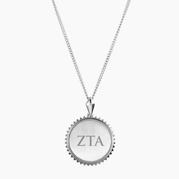 Zeta Tau Alpha Sunburst Letters Necklace