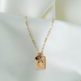 FSU Statue Rectangle Pendant