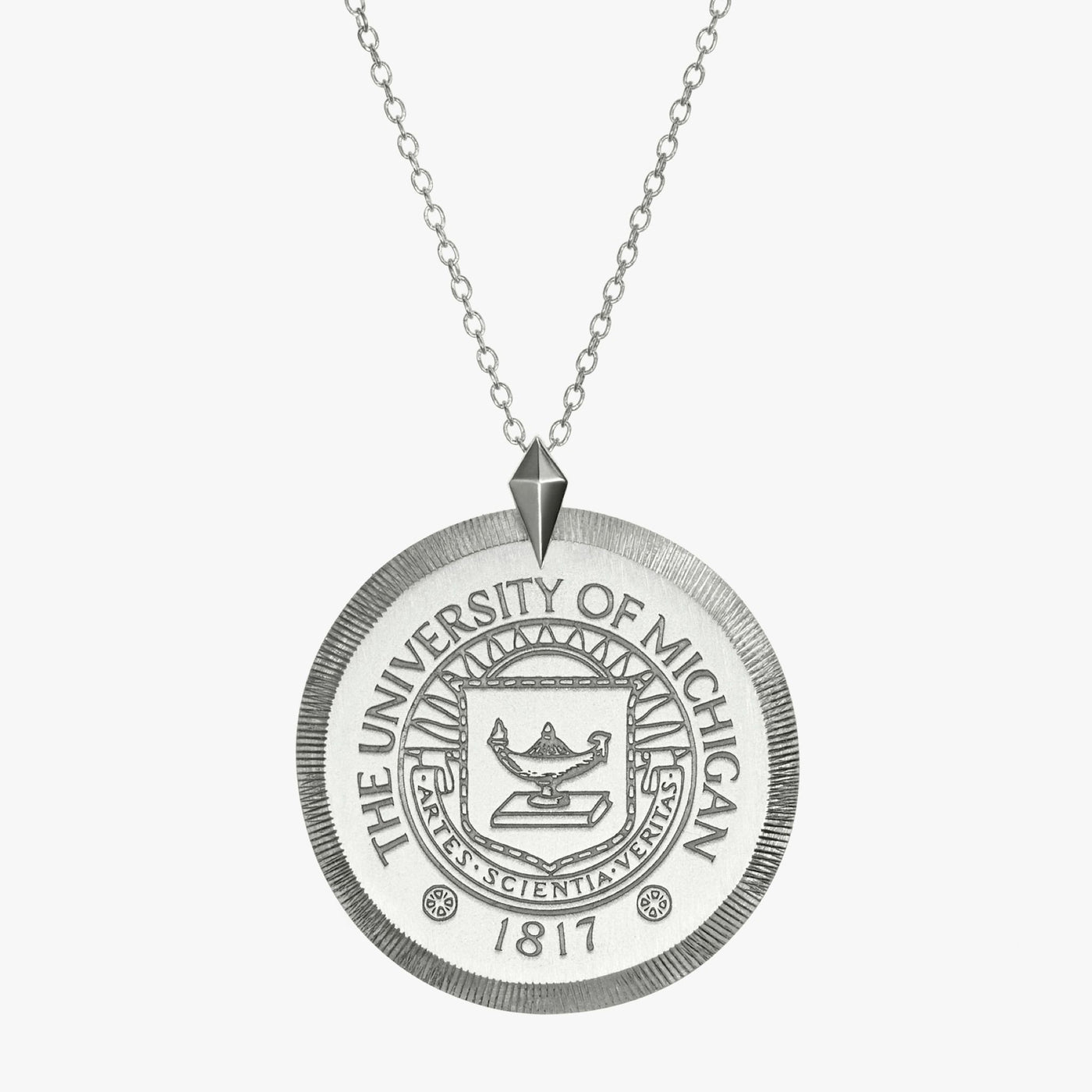 Michigan Florentine Crest Pendant