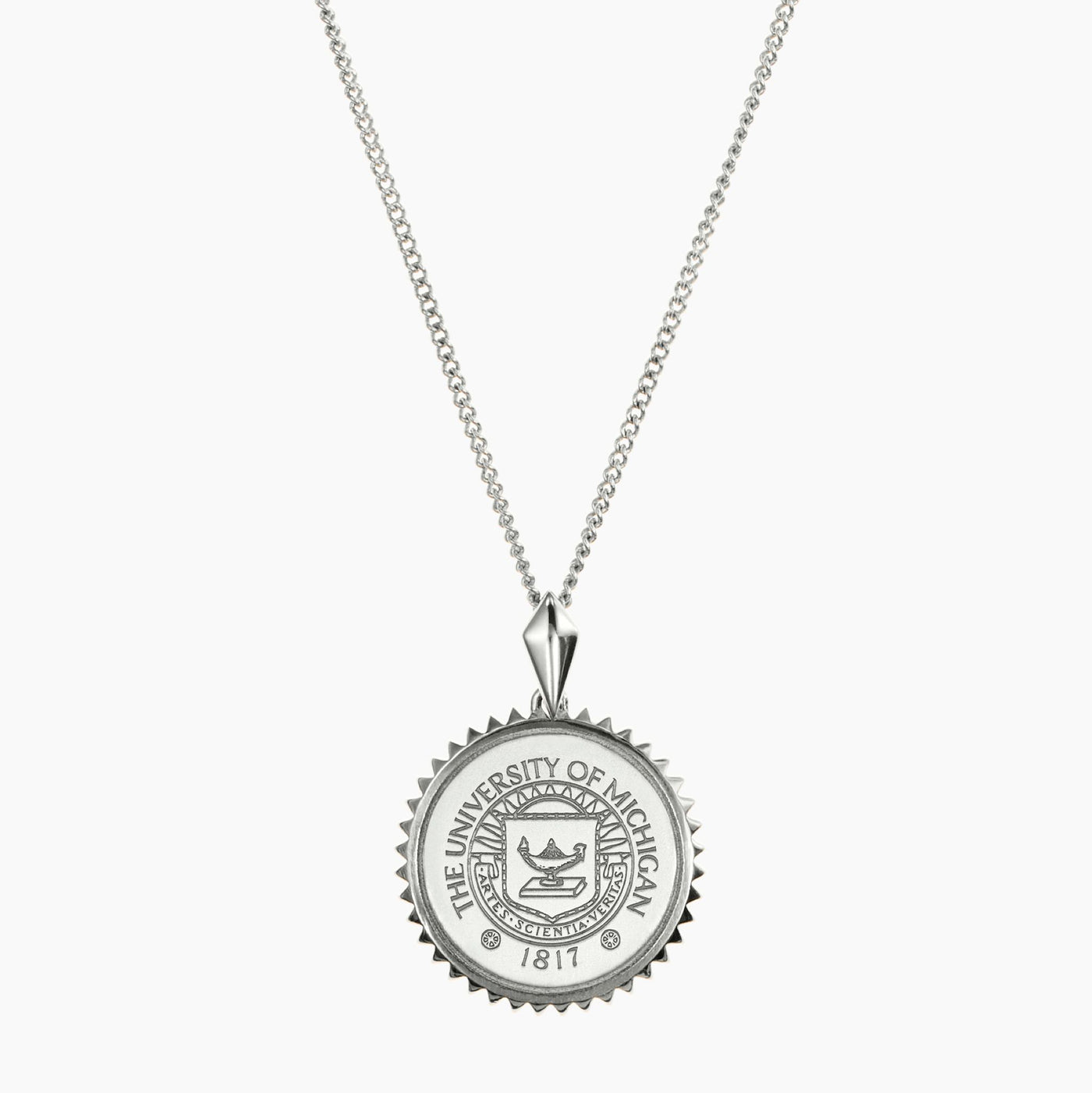 Michigan Sunburst Crest Pendant