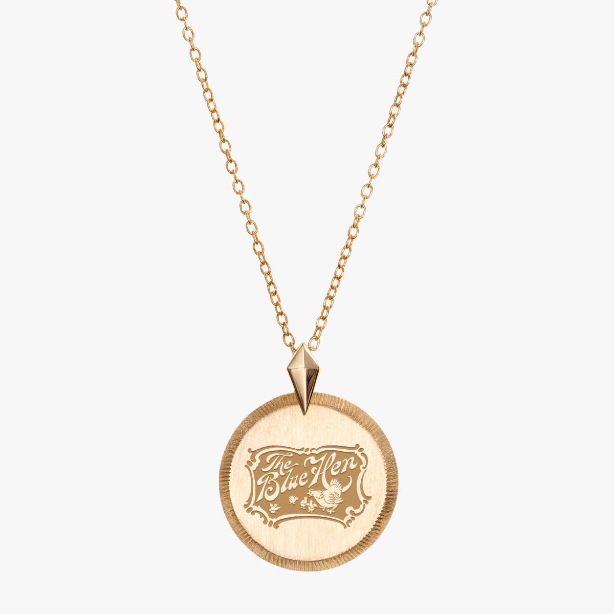 Delaware Vintage Blue Hen Pendant