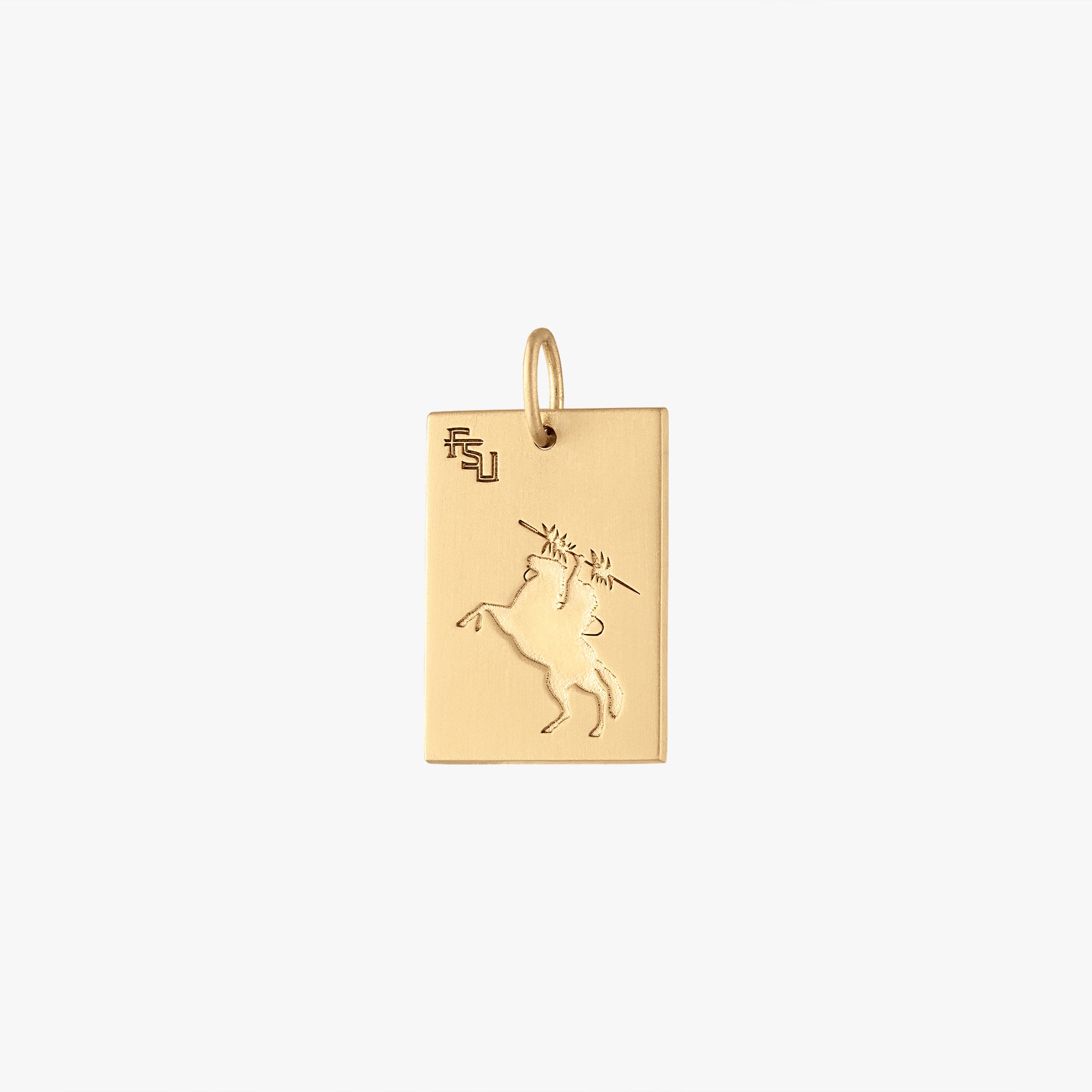 FSU Statue Rectangle Pendant