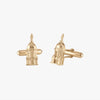 Gold Notre Dame Golden Dome Cufflinks