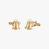 Gold Illinois State Old Main Bell Cufflinks