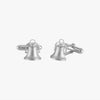Silver Illinois State Old Main Bell Cufflinks