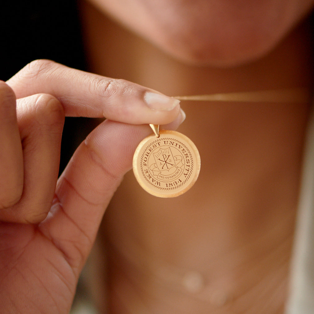 Wake Forest Seal Florentine Pendant